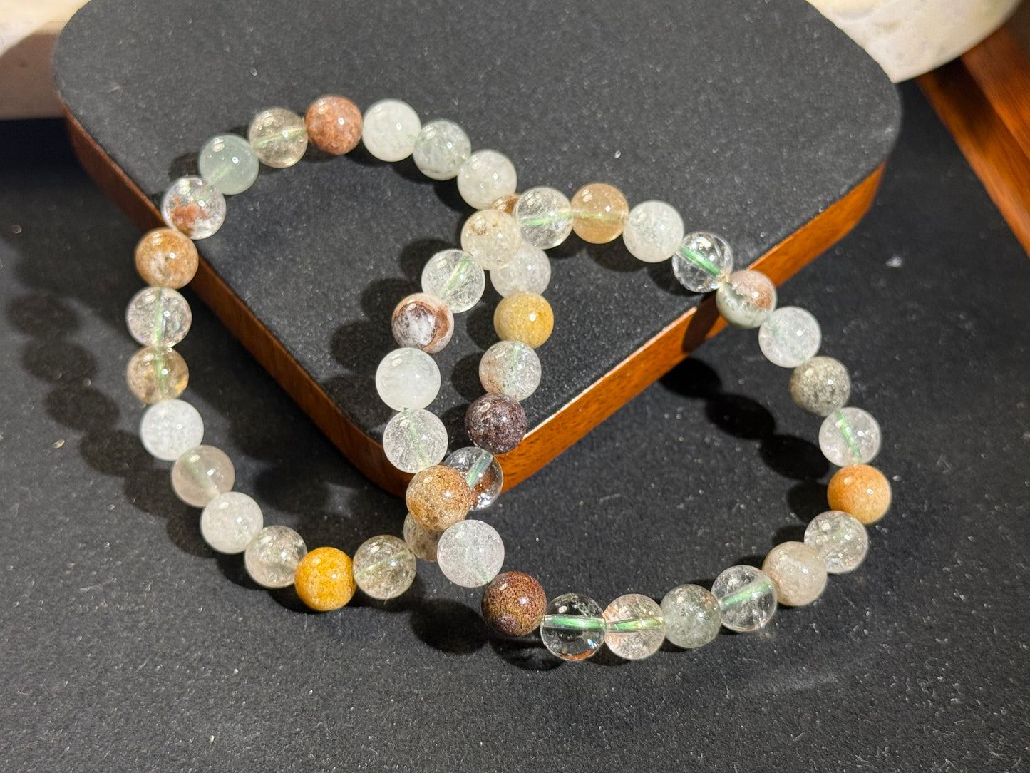 Green Phantom Quartz Crystal Bracelet