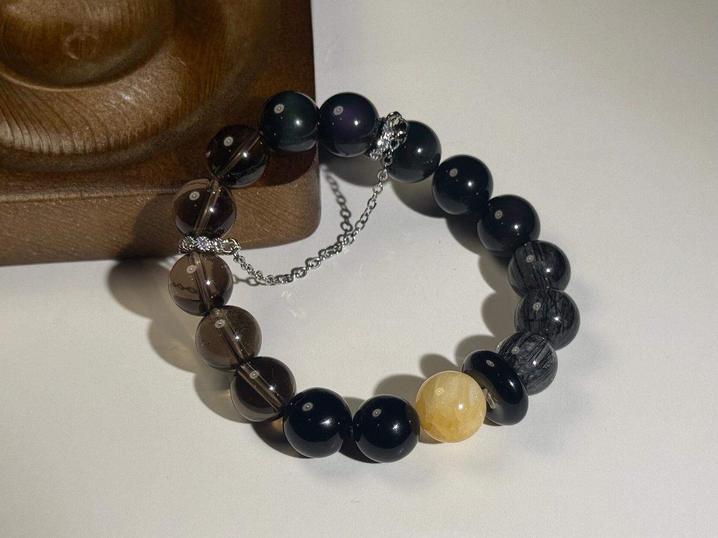 "Shadow Guardian" Protection & Strength Bracelet