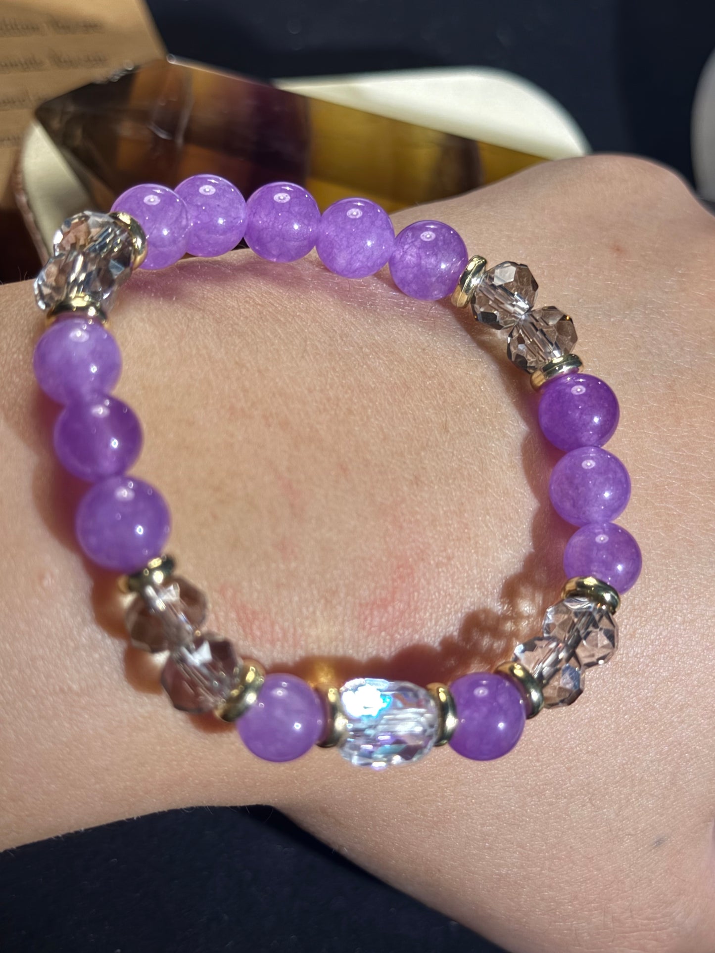 ✔Constellation- Cancer Crystal Bracelet