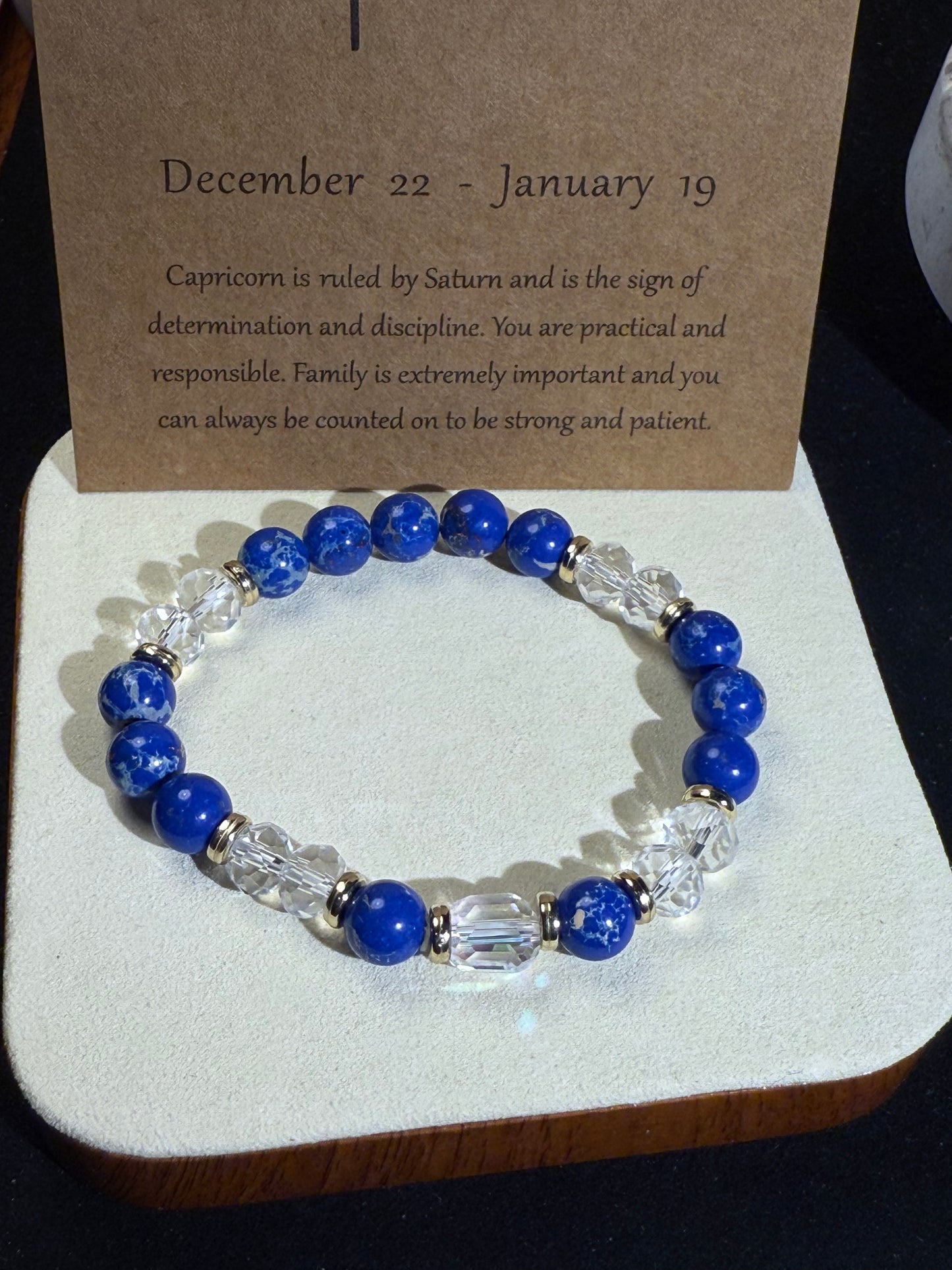 ✔Constellation-Capricorn Crystal Bracelet