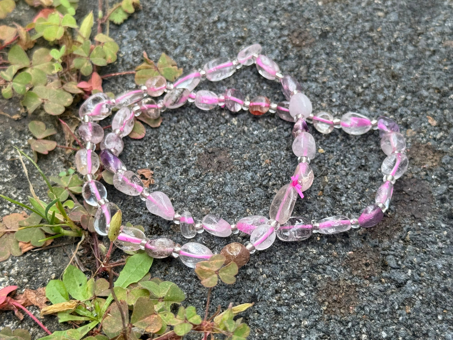 Pulsera de cristal Super Seven Freeform