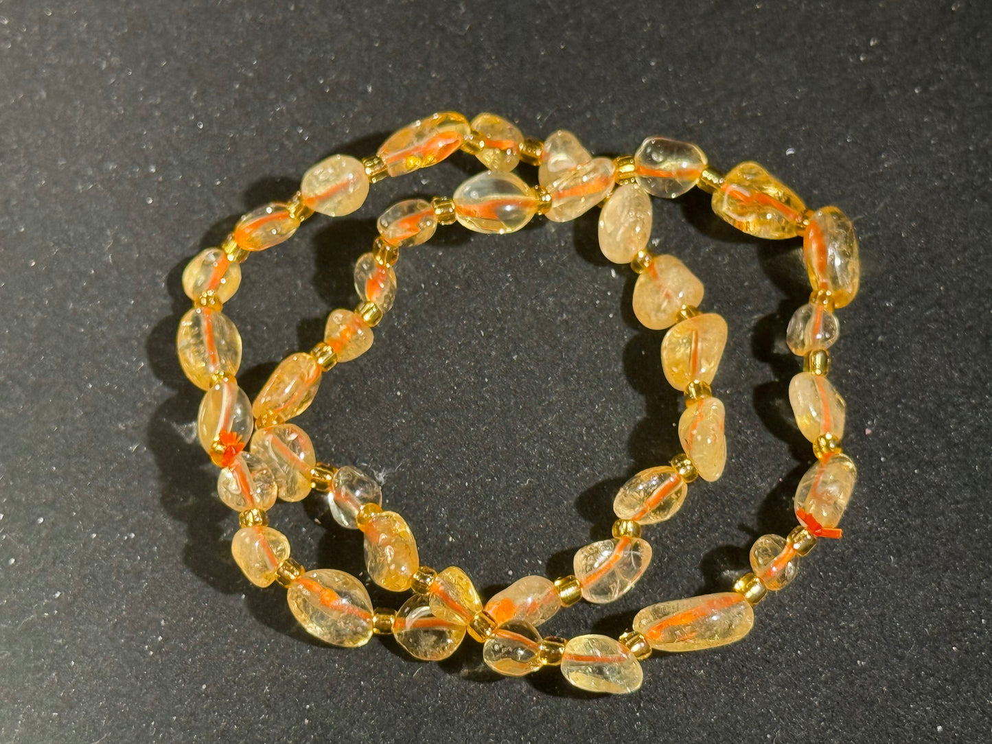 Pulsera de citrino de forma libre - 9,9
