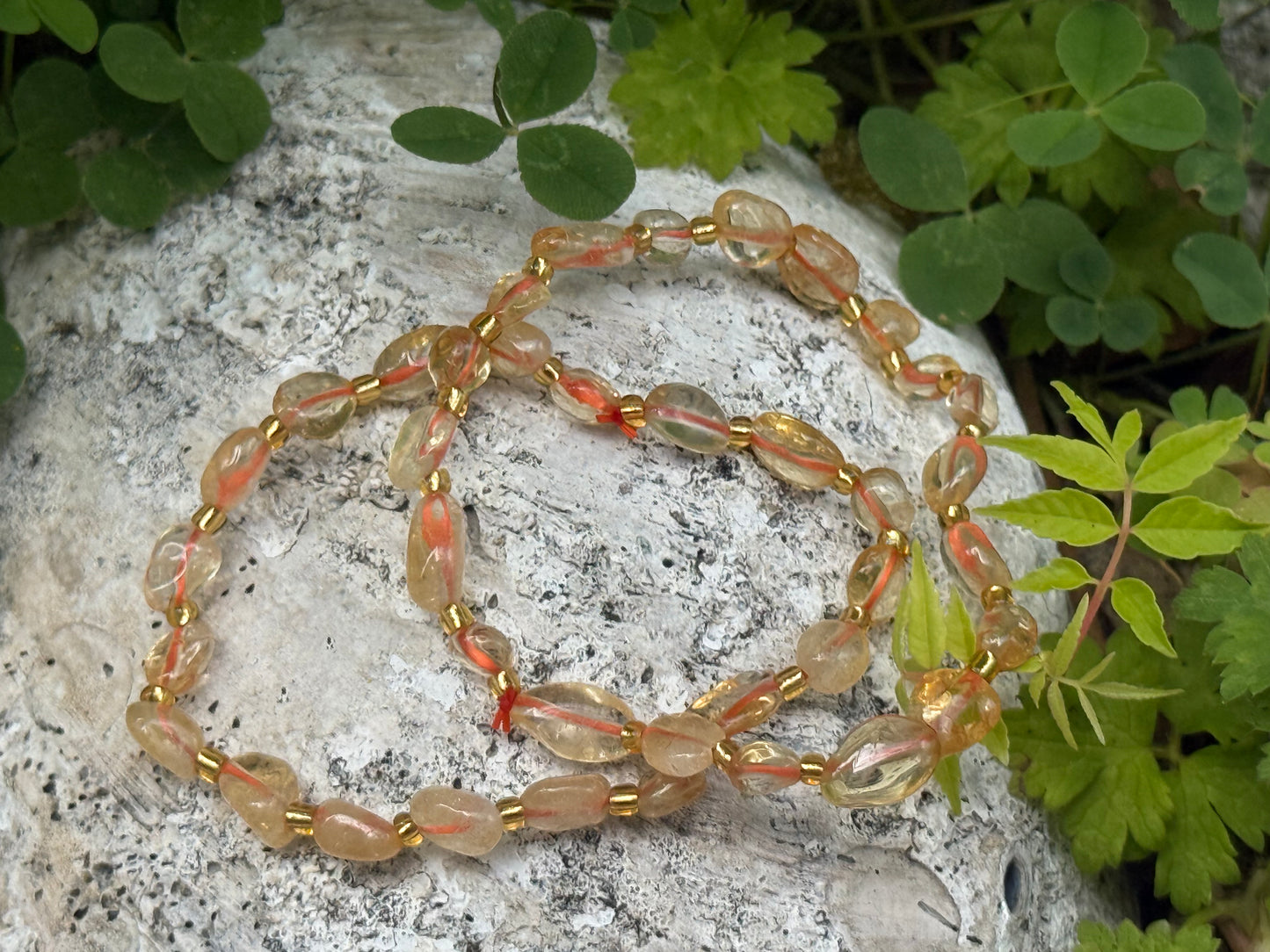 Pulsera de citrino de forma libre - 9,9