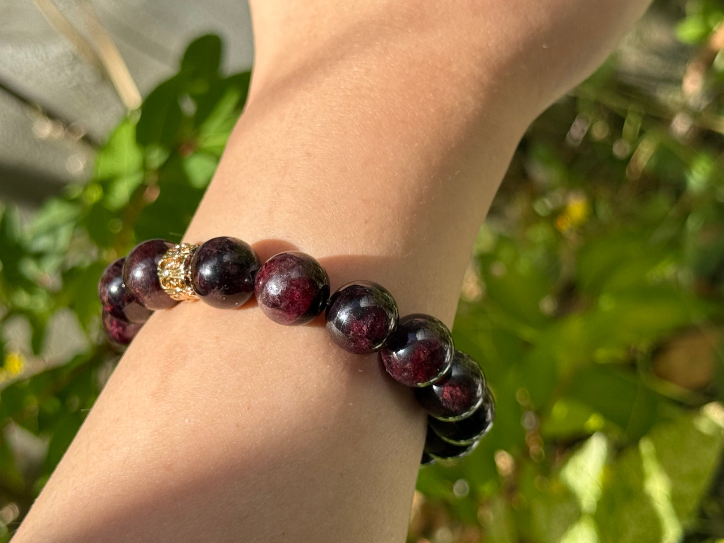 "Goddess’s Blood" Garnet Bracelet