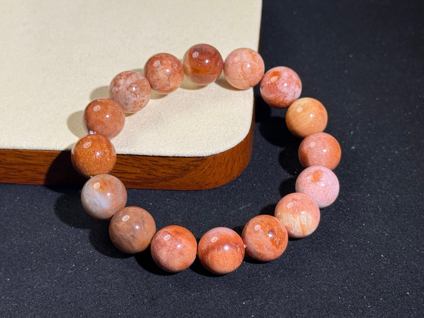 "Ancient Ocean Bloom" Fossilized Coral Bracelet