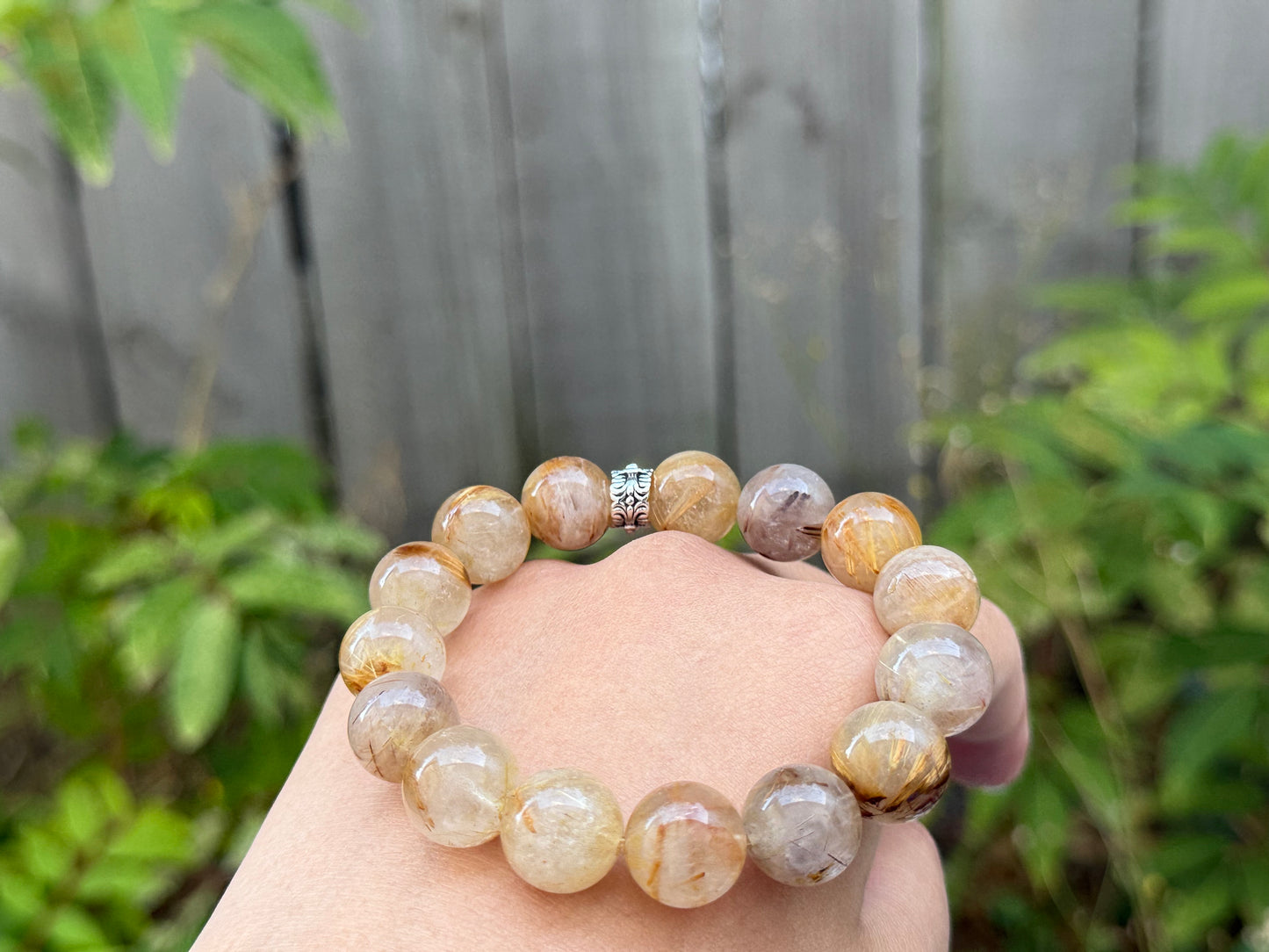 "Golden Guardian" Titanium Rutilated Quartz Bracelet