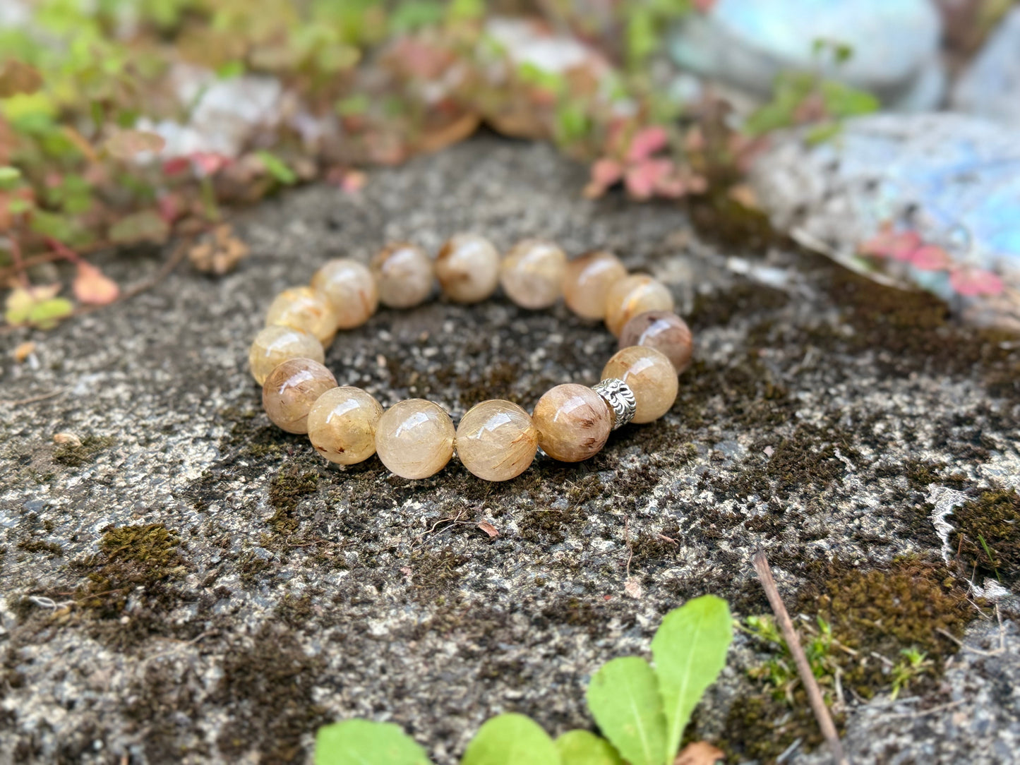 "Golden Guardian" Titanium Rutilated Quartz Bracelet