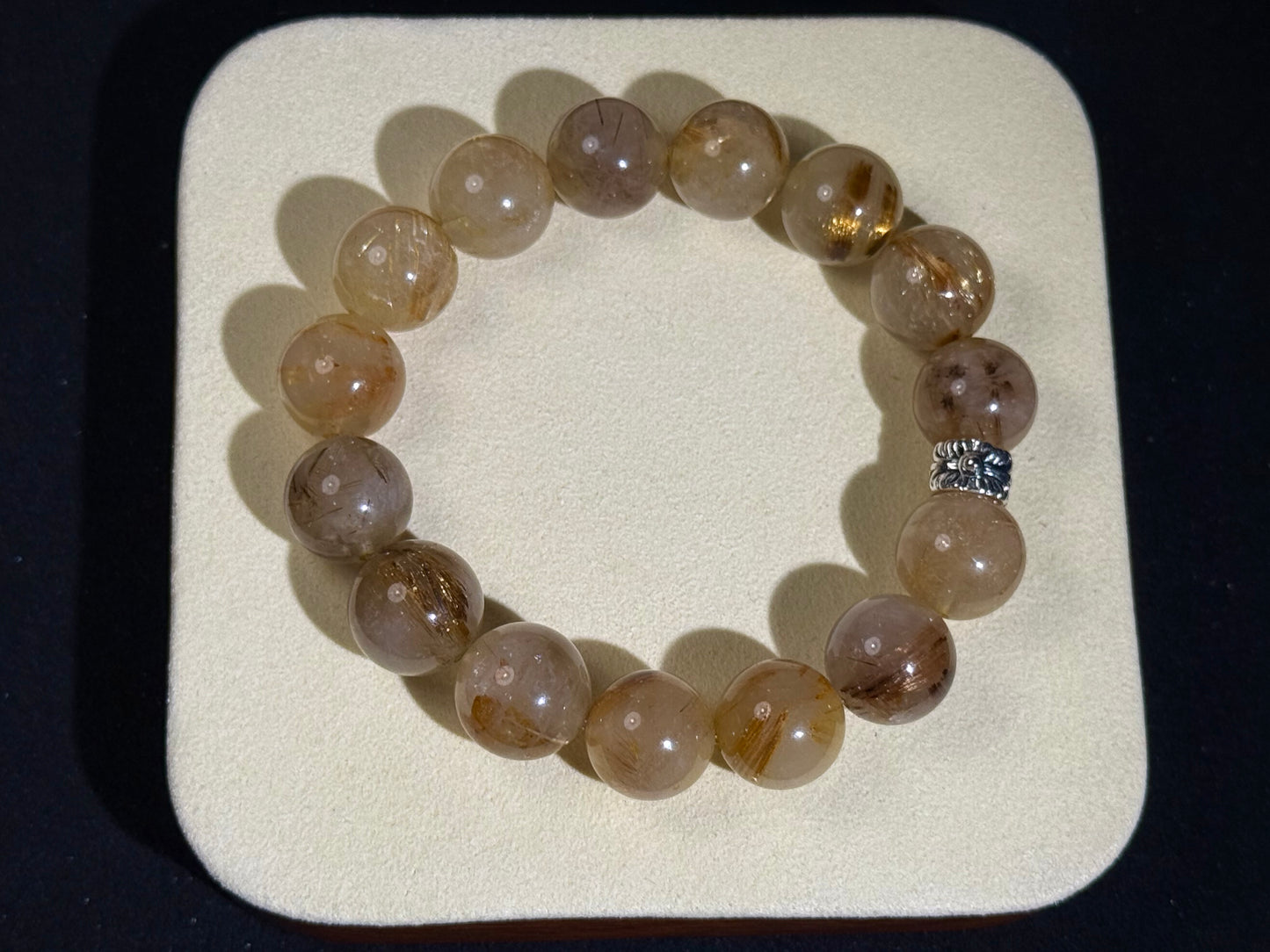 "Golden Guardian" Titanium Rutilated Quartz Bracelet