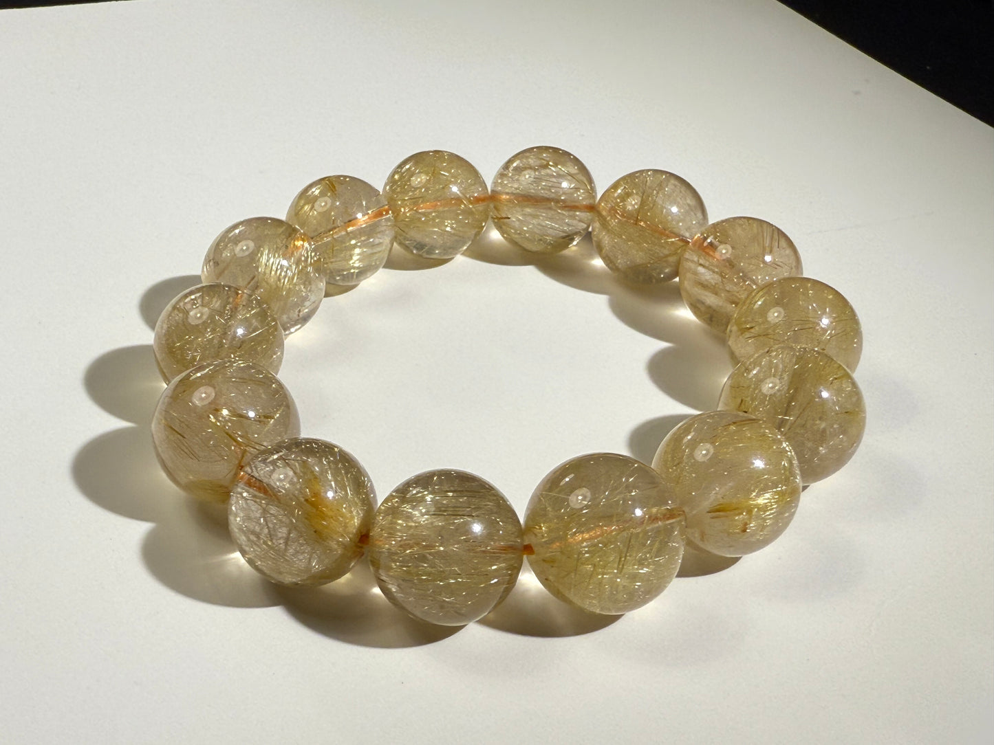 "Venus Radiance" Golden Rutilated Quartz Bracelet