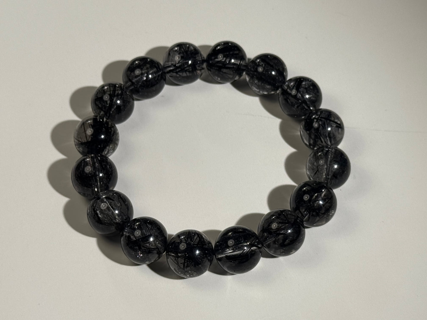"Shadow Shield" Black Rutilated Quartz Bracelet
