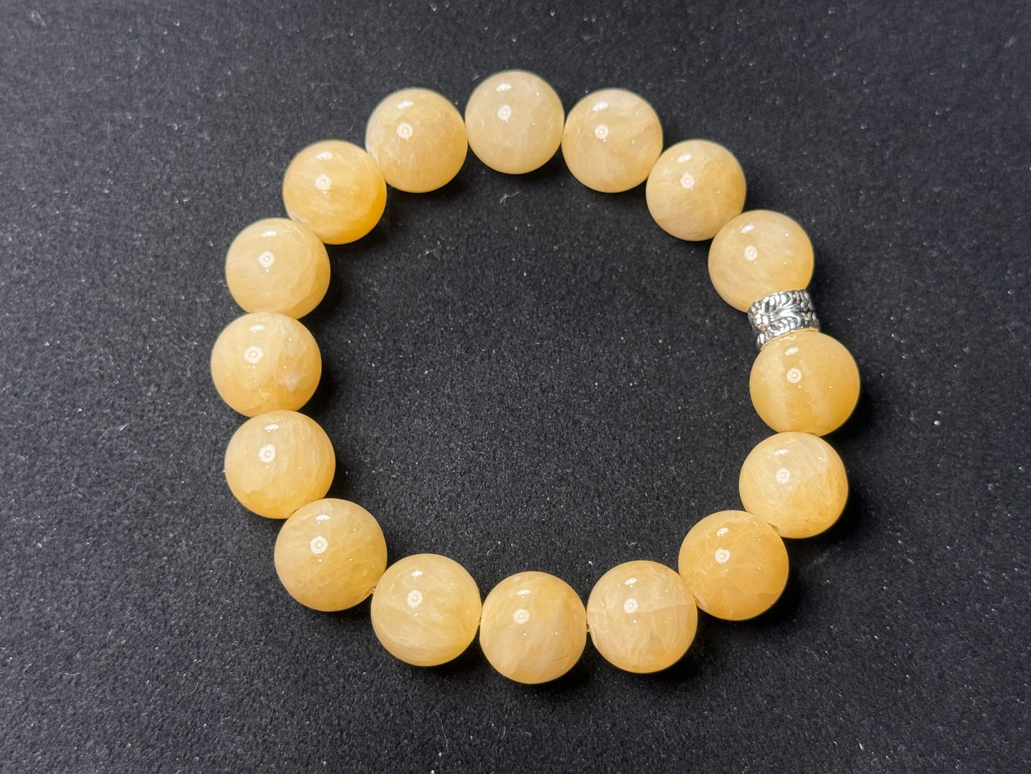 "Golden Harmony" Yellow Jade Bracelet