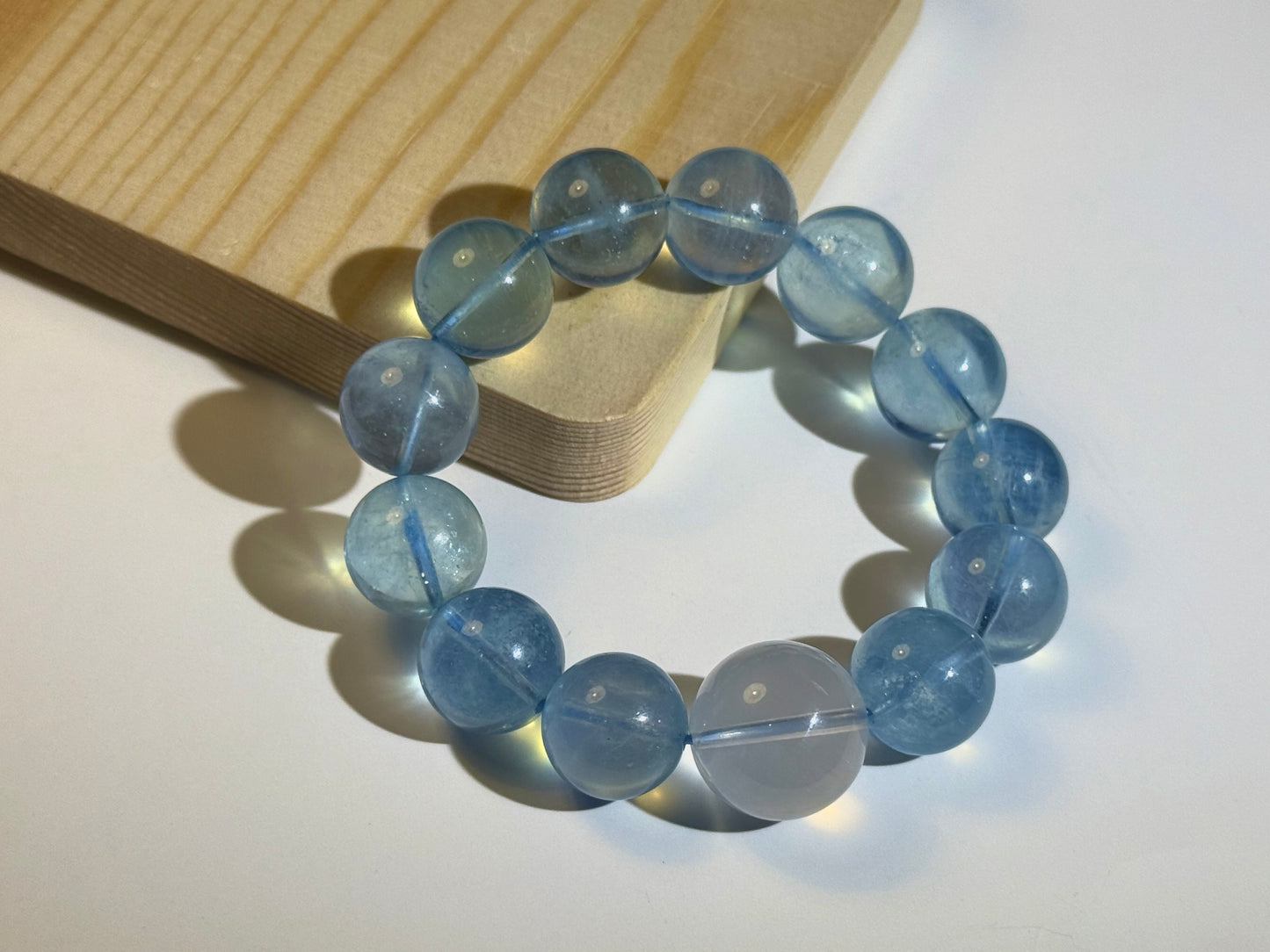 "Ocean Dream" Aquamarine & Milky Quartz Bracelet