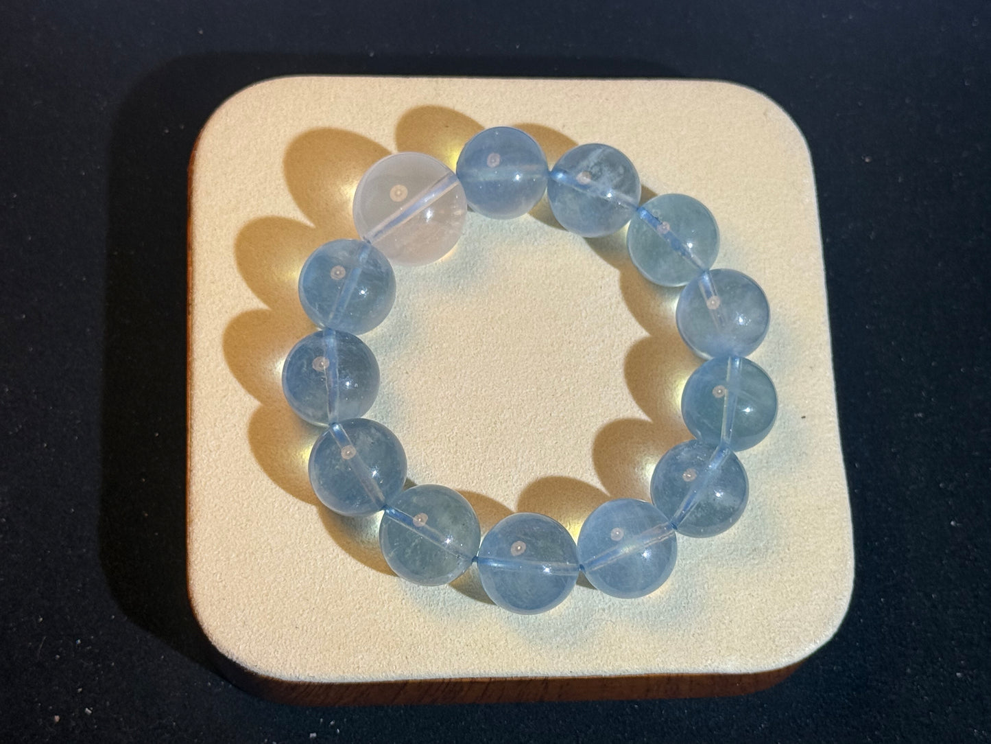 "Ocean Dream" Aquamarine & Milky Quartz Bracelet