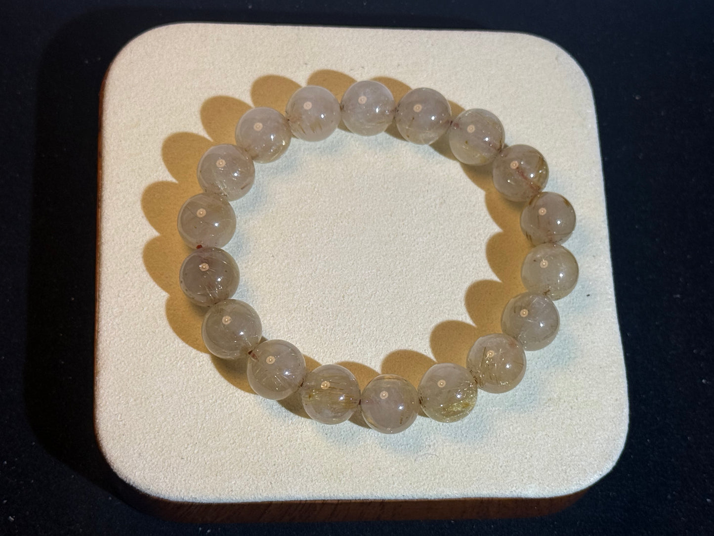 "Celestial Titan" Cotton-Included Rutilated Quartz Bracelet