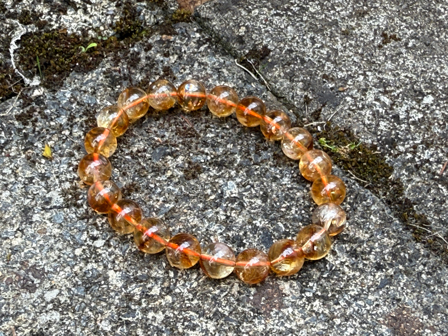 "Golden Pinnacle" Yellow Rutile Quartz Bracelet