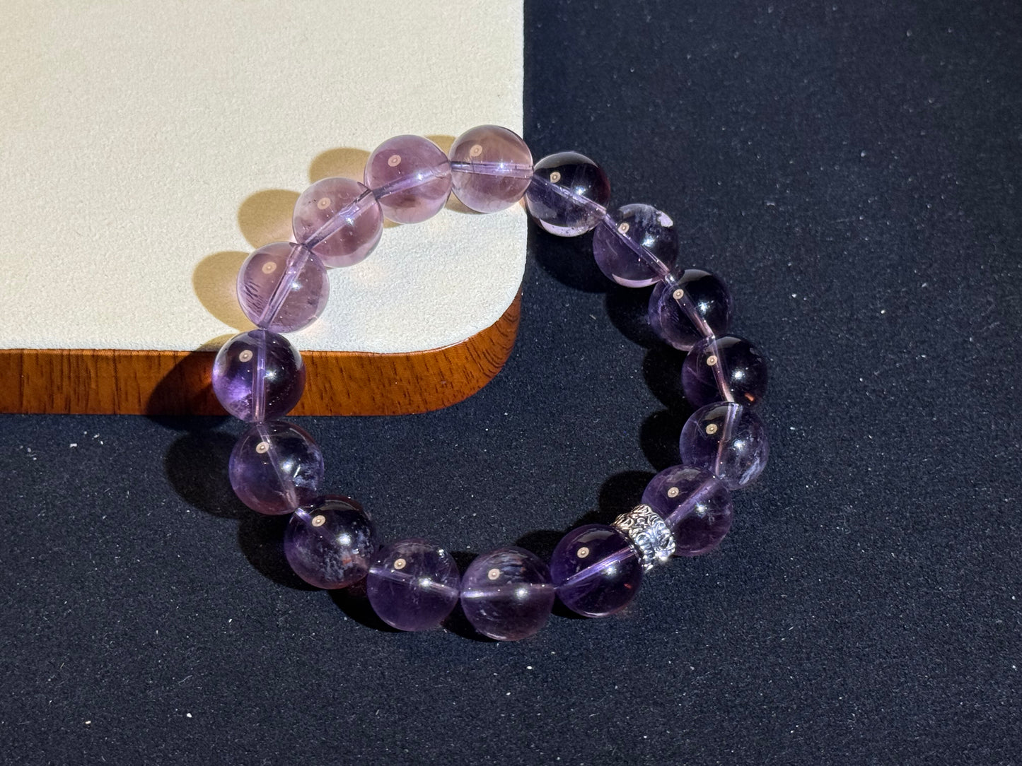 "Royal Amethyst" Brazilian Ice-Clear Amethyst Bracelet