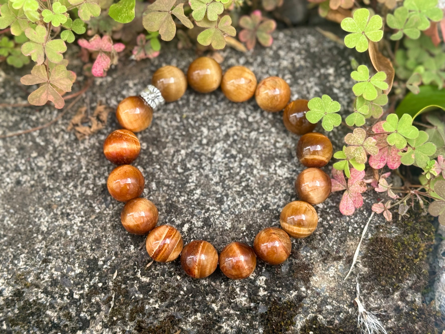 "Tiger’s Radiance" Enhanced Orange Tiger Eye Bracelet