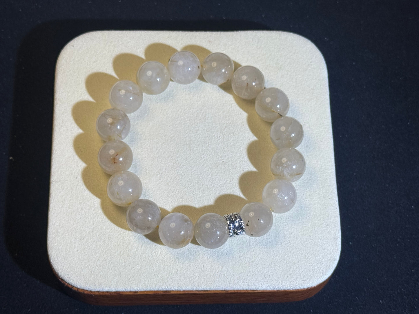 "Golden Radiance" Cotton-Included Golden Rutilated Quartz Bracelet
