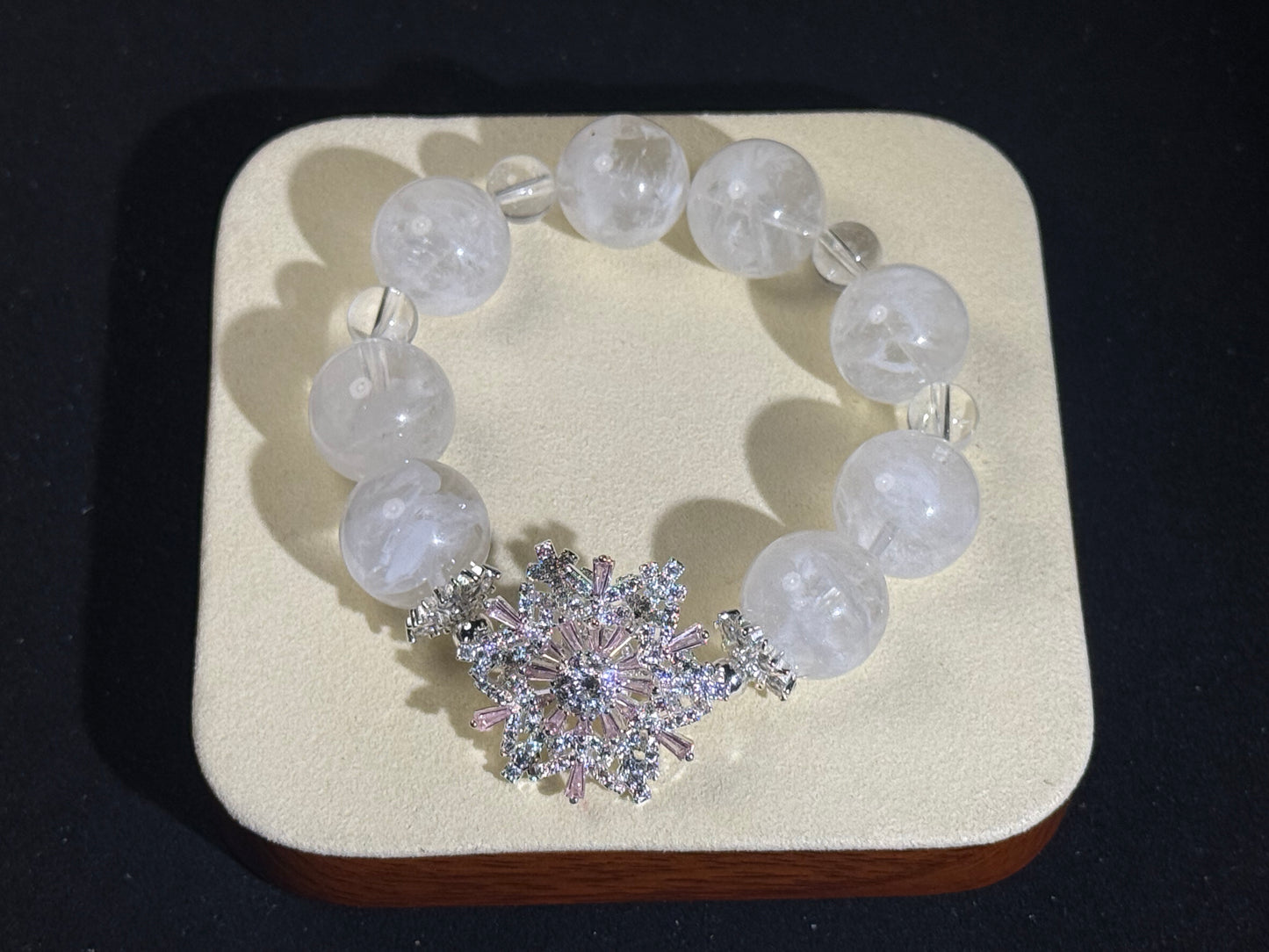 "Winter Enchantment" Snow Phantom Quartz Bracelet