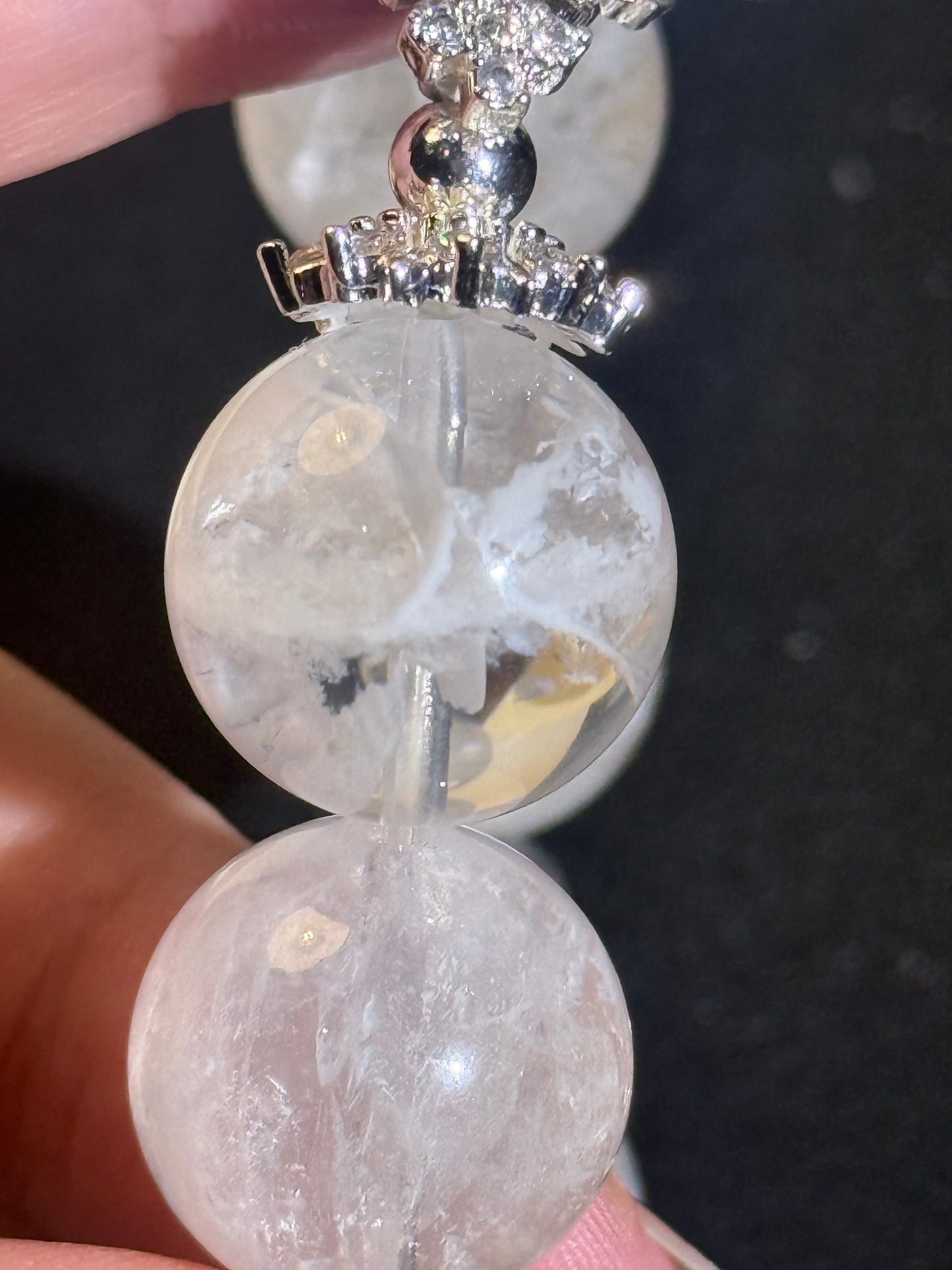 "Winter Enchantment" Snow Phantom Quartz Bracelet