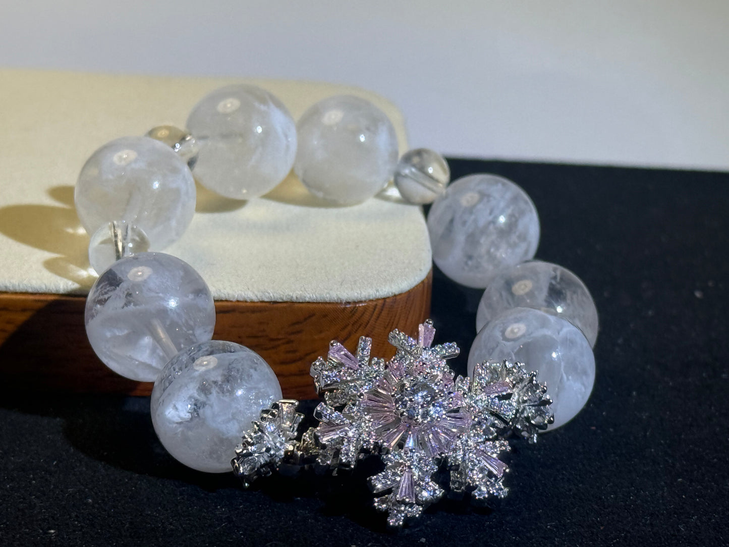 "Winter Enchantment" Snow Phantom Quartz Bracelet