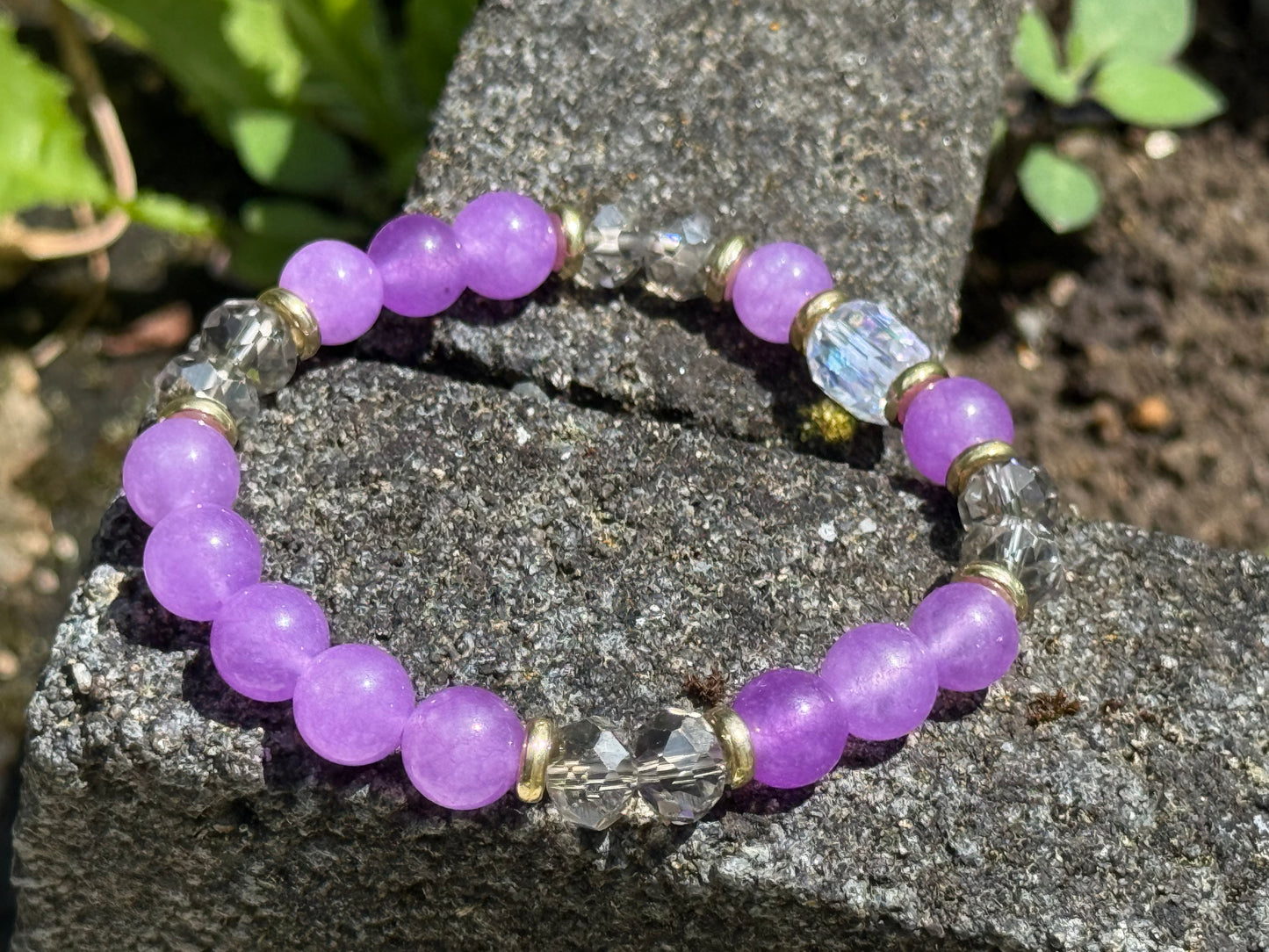✔Constellation- Cancer Crystal Bracelet