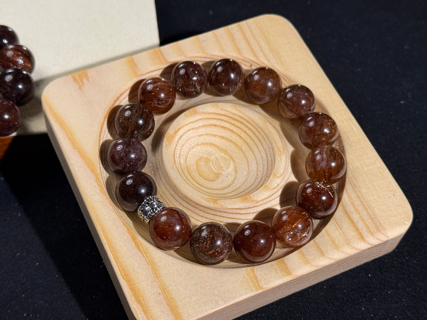 "Shadow Sovereign" Black Golden Rutilated Quartz Bracelet