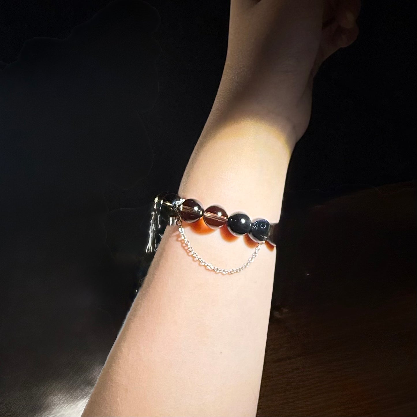 "Shadow Guardian" Protection & Strength Bracelet