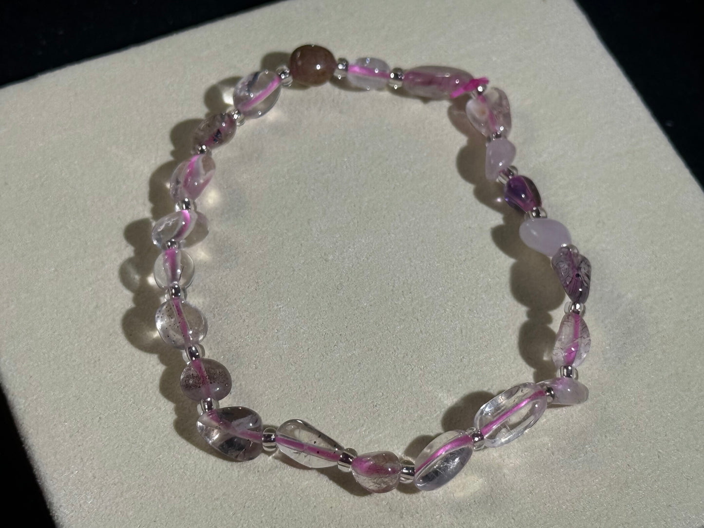 Pulsera de cristal Super Seven Freeform