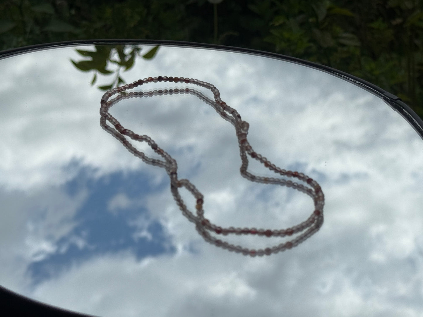 Red Flower Agate multi-circled bracelet