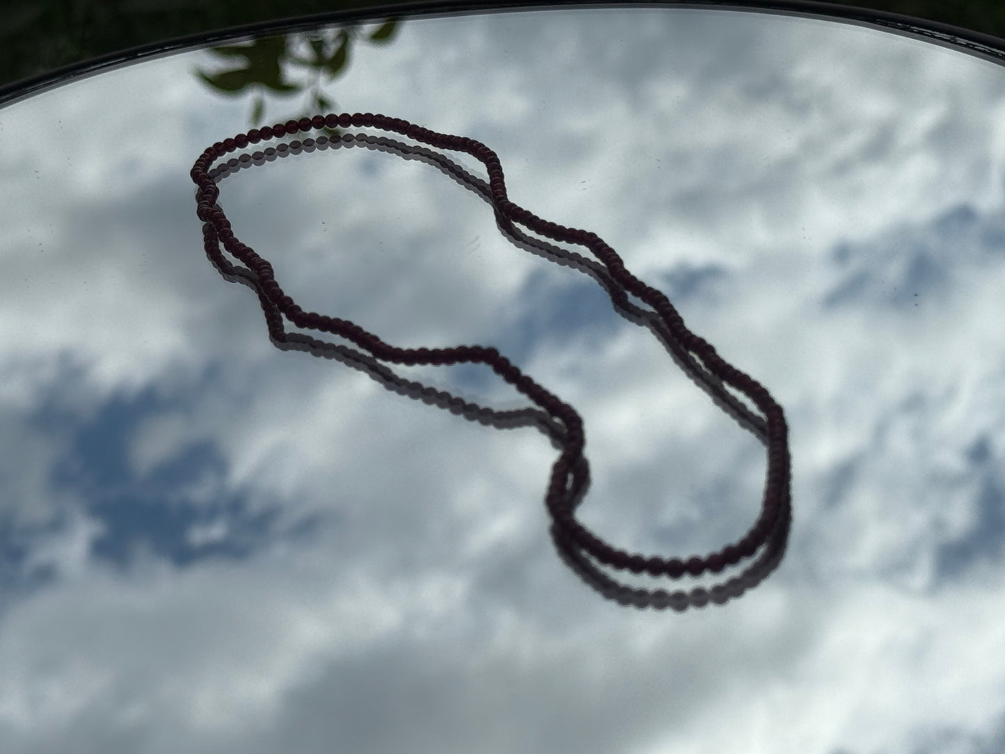 Garnet multi-circled bracelet