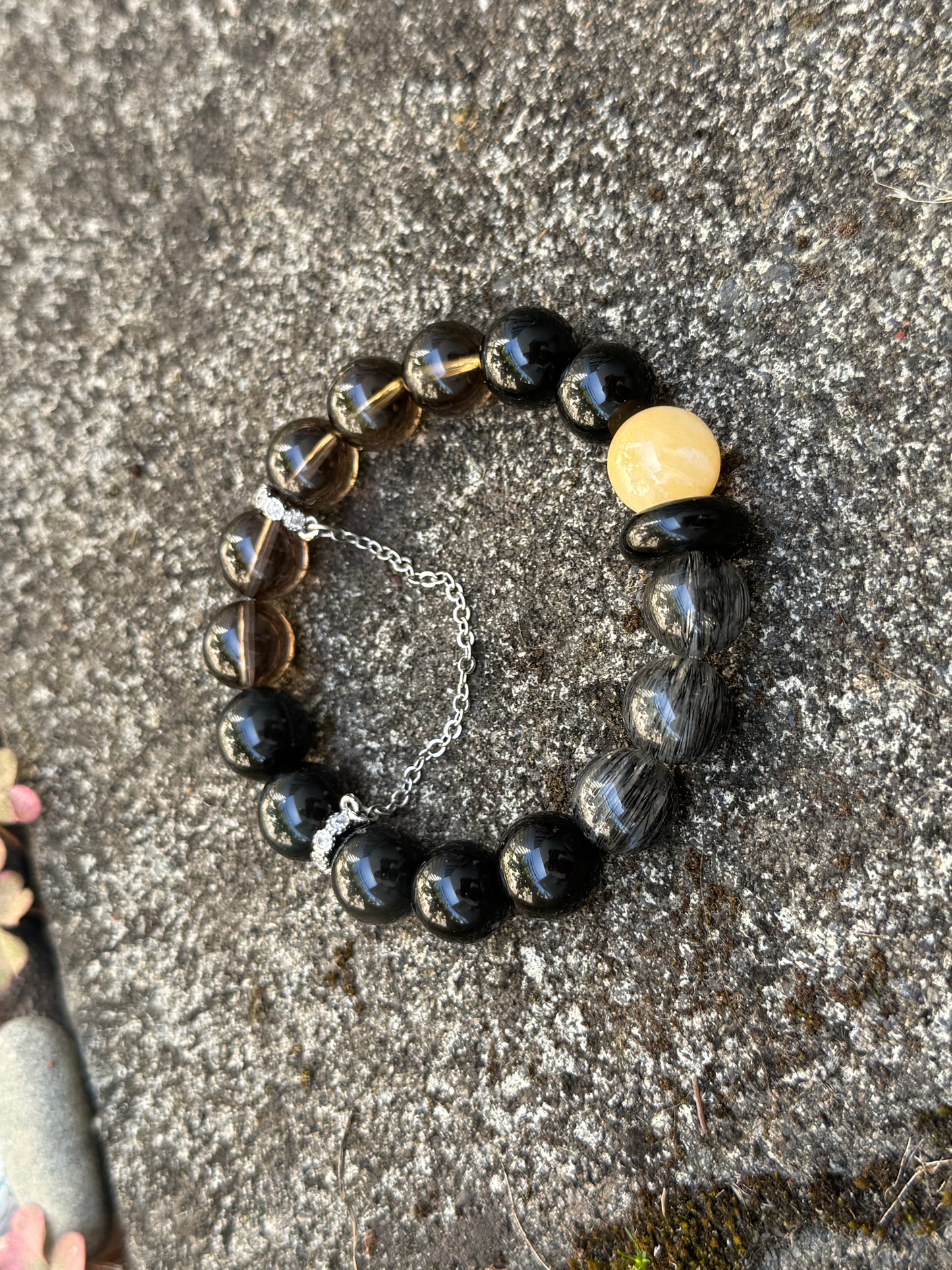 "Shadow Guardian" Protection & Strength Bracelet