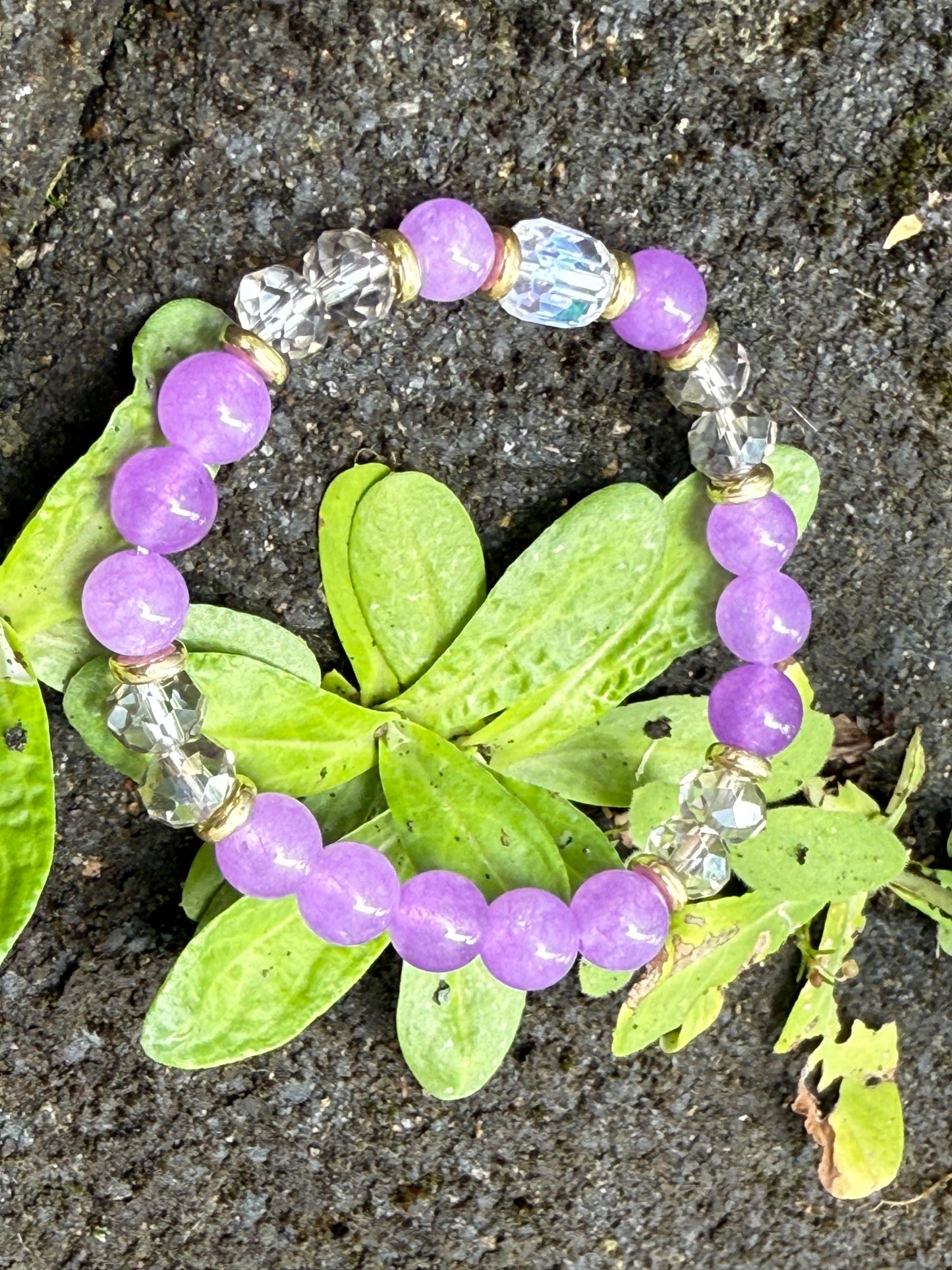 ✔Constellation- Cancer Crystal Bracelet