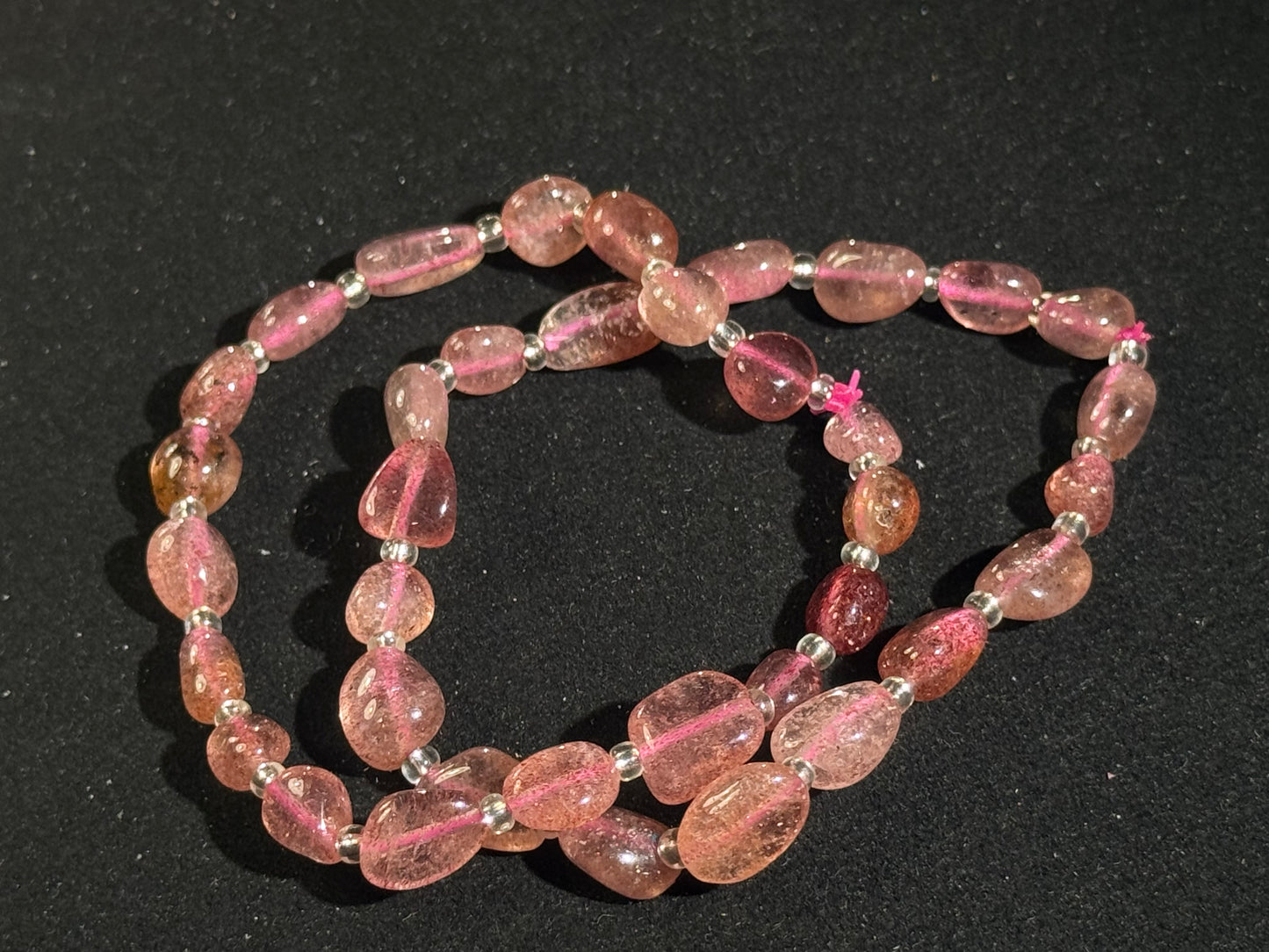 Strawberry Quartz Freeform Bracelet