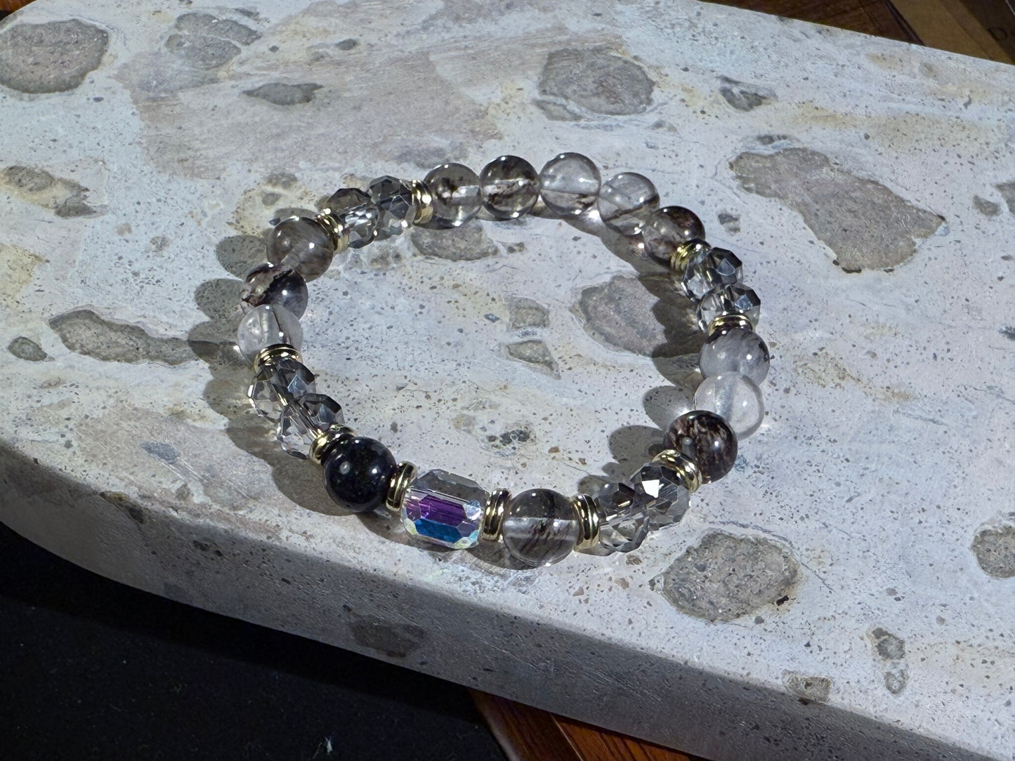 ✔Constellation-Aquarius Crystal Bracelet