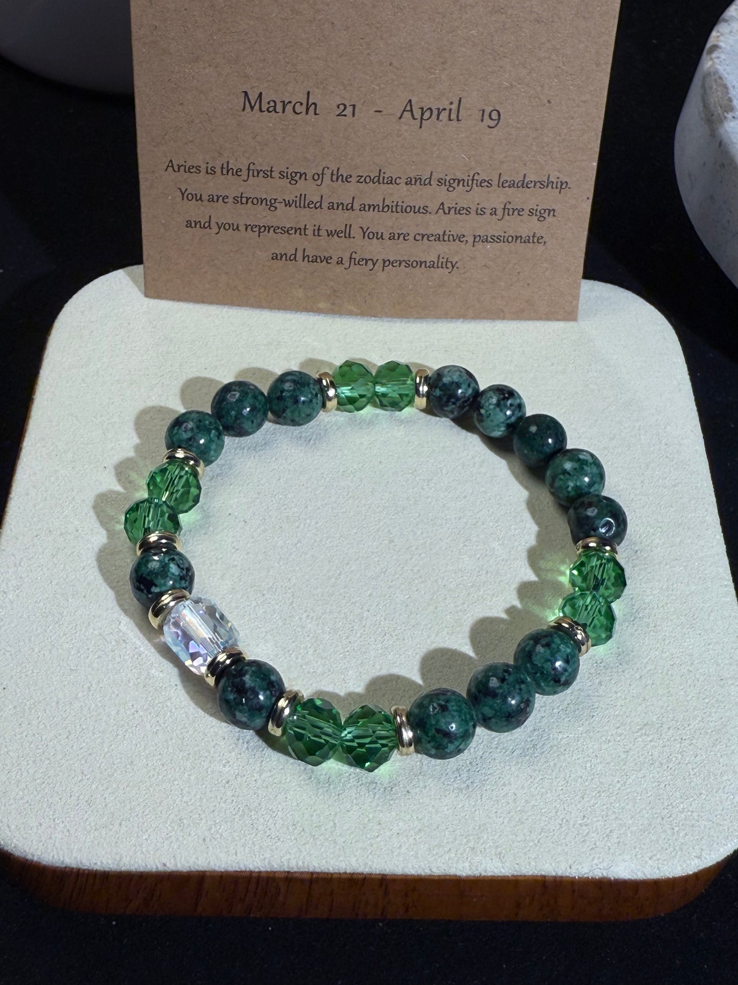 ✔Constellation-Aries Crystal Bracelet