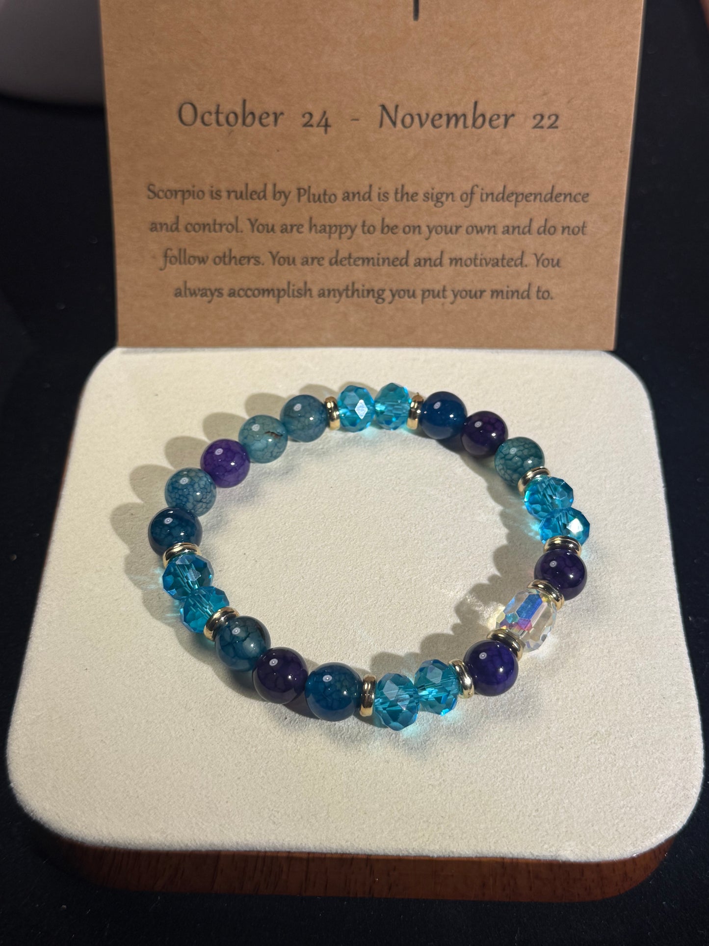 ✔Constellation-Scorpio Crystal Bracelet