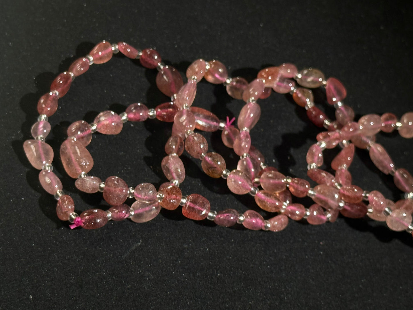 Strawberry Quartz Freeform Bracelet