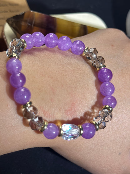 ✔Constellation- Cancer Crystal Bracelet
