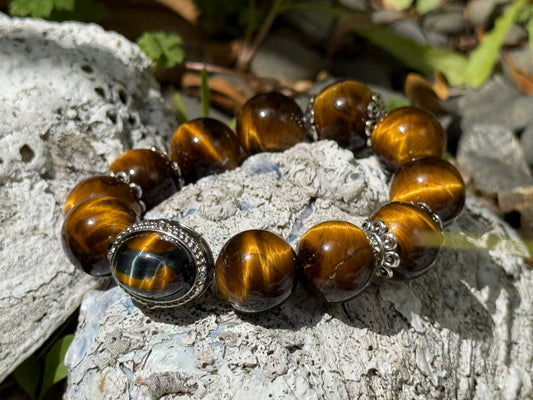 The Eye of the King | Golden Tiger’s Eye Energy Bracelet
