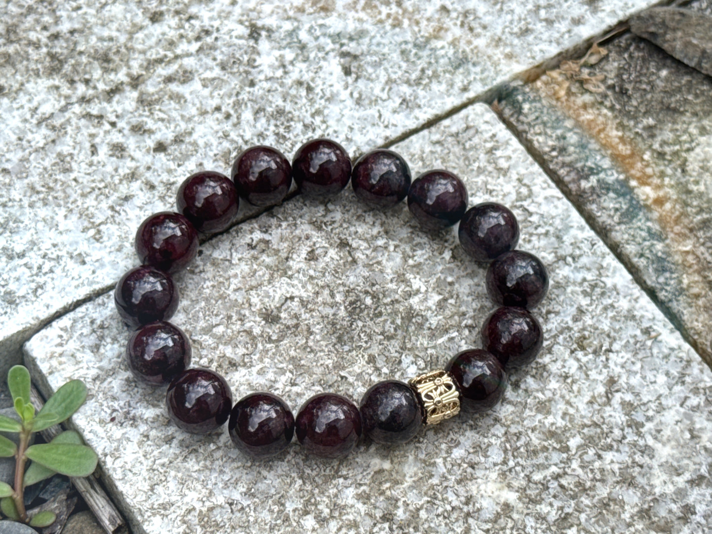"Goddess’s Blood" Garnet Bracelet
