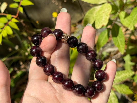 "Goddess’s Blood" Garnet Bracelet