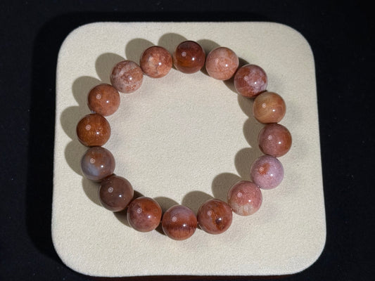 "Ancient Ocean Bloom" Fossilized Coral Bracelet