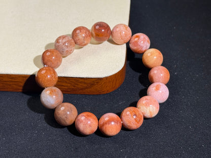 "Ancient Ocean Bloom" Fossilized Coral Bracelet