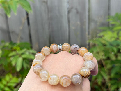 "Golden Guardian" Titanium Rutilated Quartz Bracelet