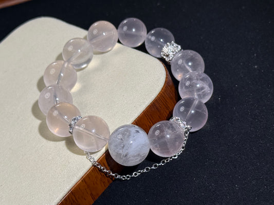 Mozambique Rose Quartz Love Bracelet: Attract & Deepen Love