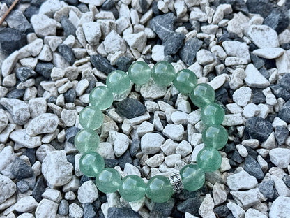 "Emerald Serenity" Green Strawberry Quartz Bracelet