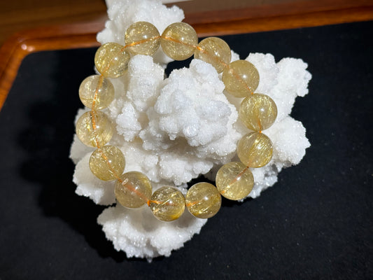 "Venus Radiance" Golden Rutilated Quartz Bracelet