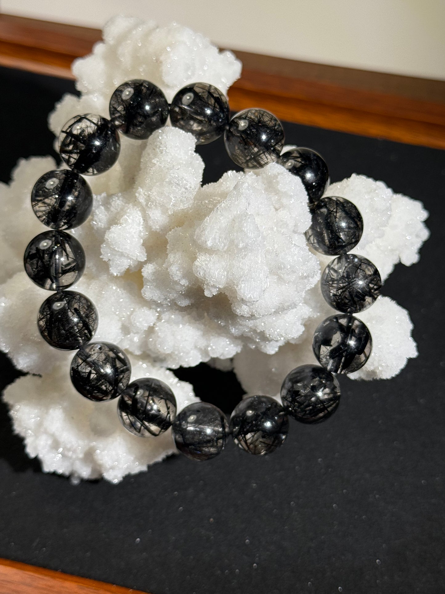 "Shadow Shield" Black Rutilated Quartz Bracelet