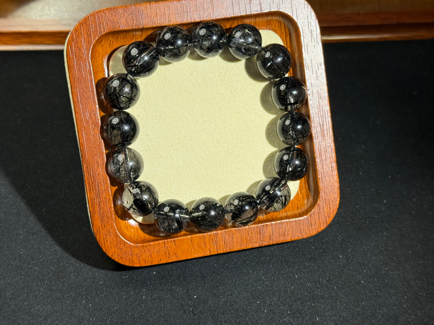 "Shadow Shield" Black Rutilated Quartz Bracelet
